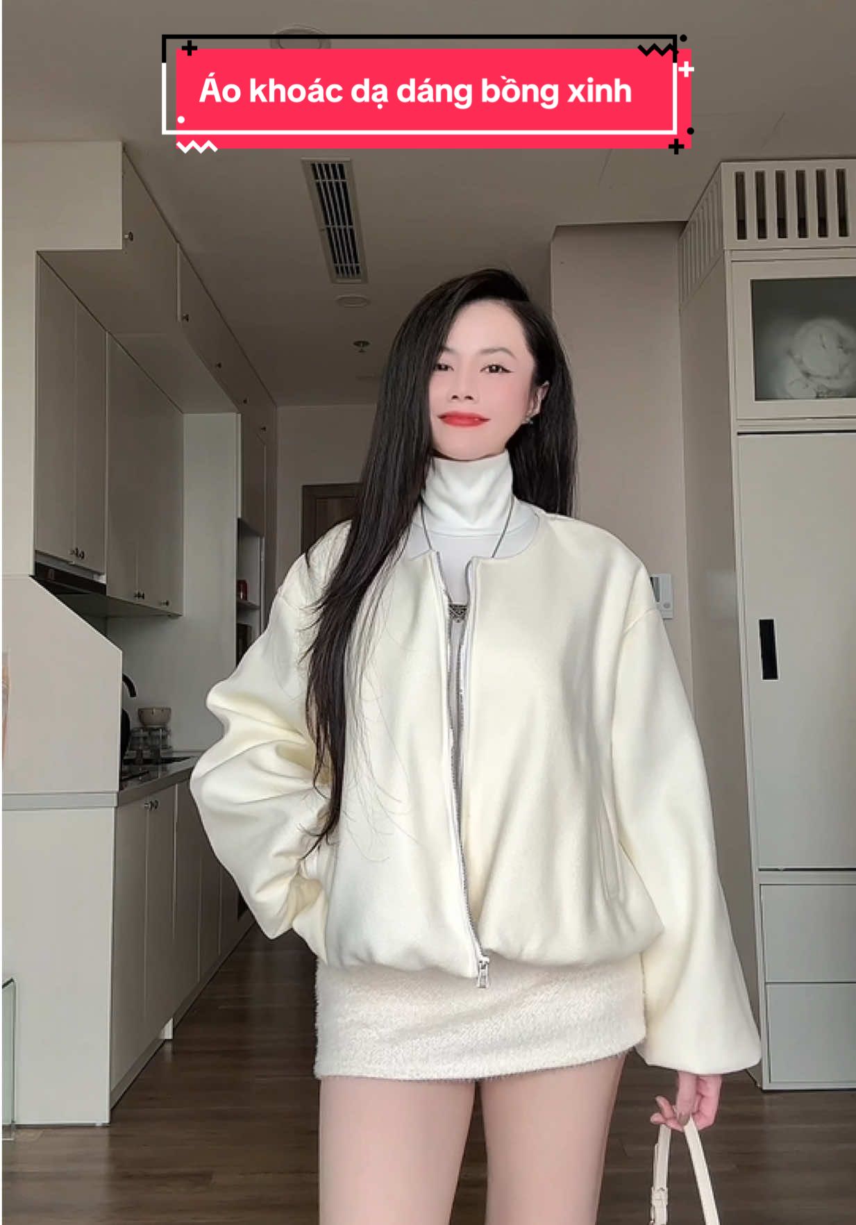 1 em áo khoác dạ mà mặc lên rất là xinh trẻ trung ý #aokhoacnu #aokhoacda #aoda #aokhoac #thoitrangnu 