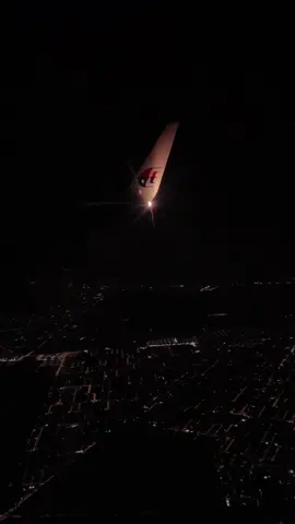 night flight with Malaysia Airlines ✈️✨  #malaysiaairlines #kualalumpur #visitkl #fyp 