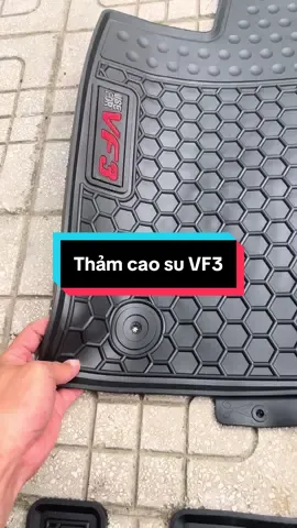 Thảm lót sàn cao su xe Vinfast VF3, Hàng cao su đúc không mùi, dễ vệ sinh, màu đen - 1 bộ 2 tấm cao cấp ##vf3##vinfast##beba##xh##laixeantoan