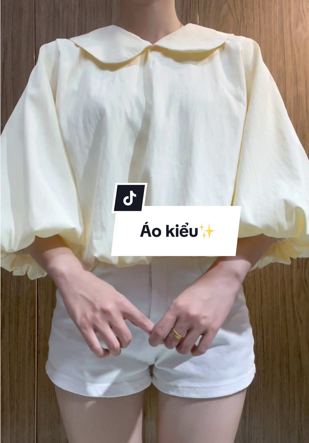 Áo kiểu tay phồng có cổ mặc đi làm đi học cũng được nè ✨#aokieu #aosomikieu #aoxinh #xh 