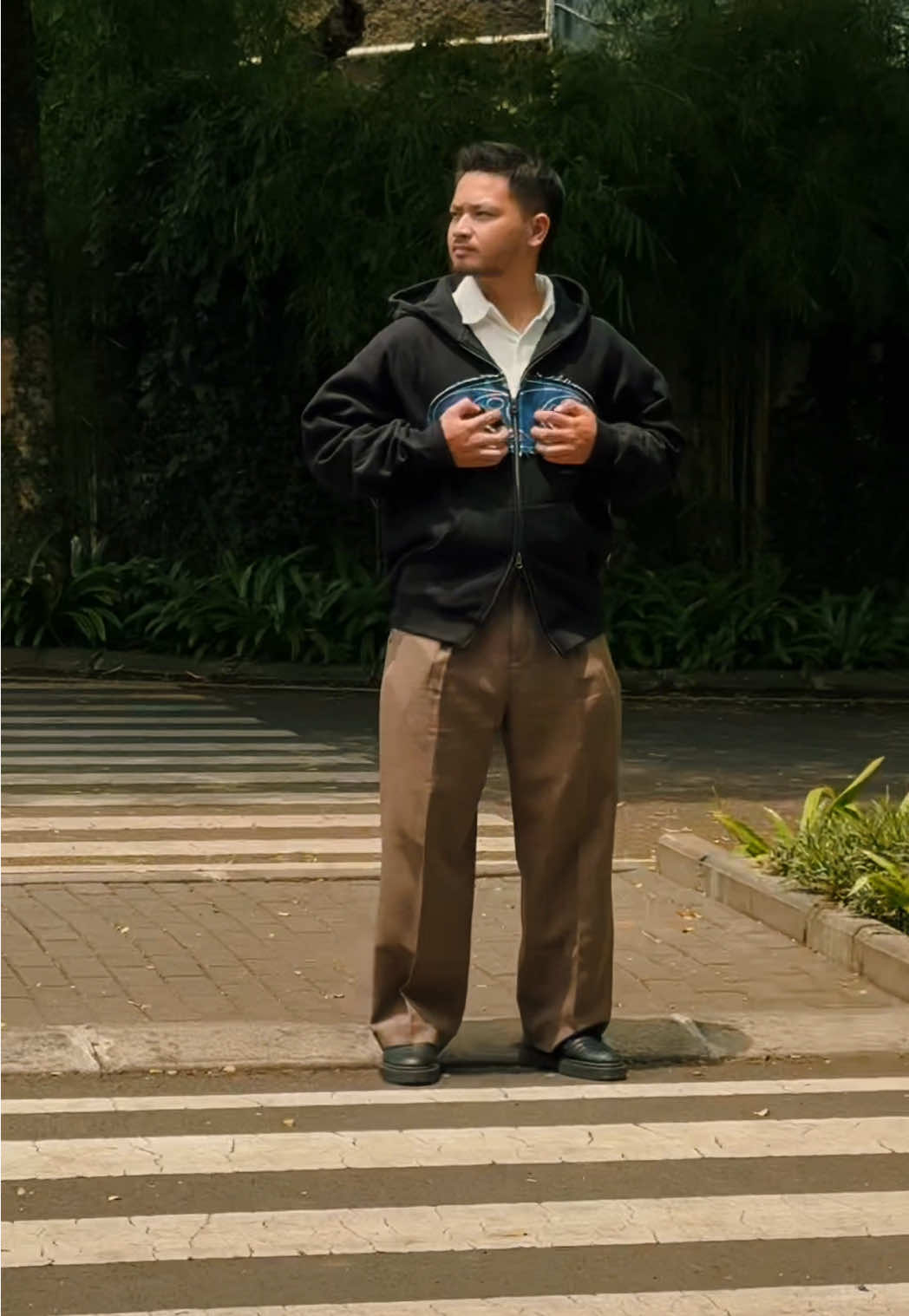 Comfort meets chaos, the Turf way✨  Teared double zipper hoodie is still here. #turf #turfco #lookingforward #madeyoustare