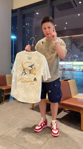 精品【彩色小鸟刺绣t恤】2025夏季短袖潮牌百搭重工透气男女款🔥🔥🔥#时尚潮流穿搭 #潮流t恤 #foryou #createtowin #tiktokshopsg 