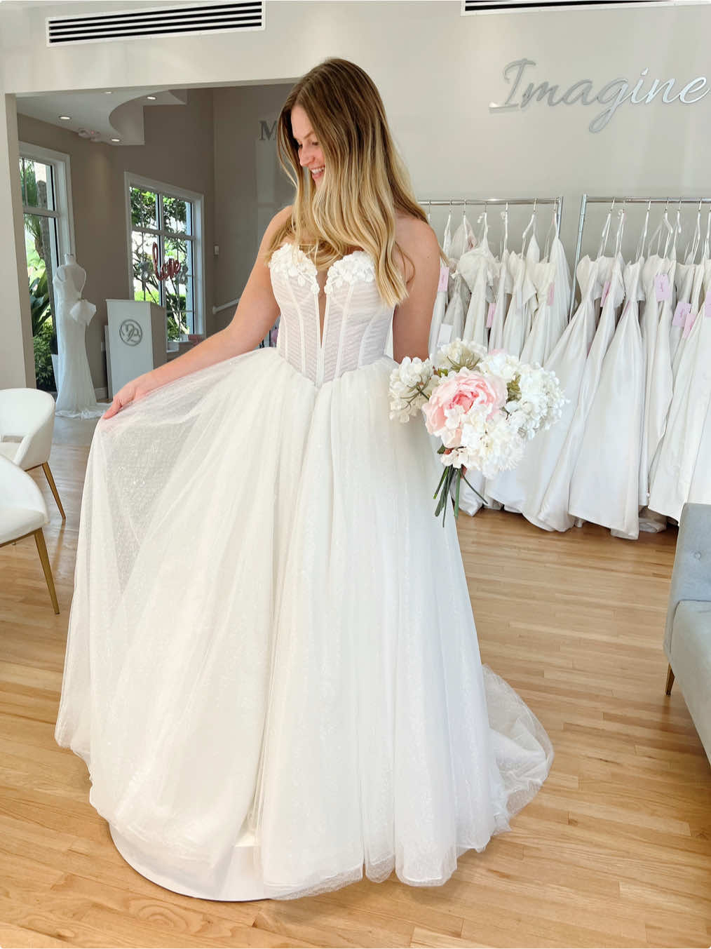 4 Bridal Shopping Myths... Busted💥 If wedding dress shopping has felt overwhelming, confusing, or just not you… it’s time to set the record straight!💞 MYTH 1: You need to try on every style to find the one. TRUTH: You don’t need 100 options, you need one expert stylist who gets you! Our team of bridal stylists listen, guide, and reflect you back to you. That’s why most of our brides have their “YES” moment on their first visit! MYTH 2: You’re too picky. TRUTH: You’re not picky, you just haven’t been truly listened to and supported yet. The right space and support make it all click! MYTH 3: You need your whole crew to decide.  TRUTH: Big crowds don’t always mean clarity or even emotional safety. Our appointments center your voice, with room to breathe, feel, and trust yourself! MYTH 4: You need to lose weight first.  TRUTH: You deserve to be celebrated and supported exactly as you are, right now. We’ll help you find the dress that makes you feel confident and beautiful! Let’s rewrite your bridal experience💖 You deserve service, celebration, and care every step of the way!✨ 💌DM us ‘APPOINTMENT’ and we’ll guide you to a bridal shopping experience you’ll actually enjoy!💍  #MolleBridals #MolleBride #ImaginebyMB #weddingdress #weddingdressshopping #sayyestothedress #bride #bridal #bridalgown #weddinginspiration #bridalstyle  #bridestory #bridalinspo #weddingplanning #weddingtip #bridaltip #weddingtrends #bridaltrends #weddingdressshopping #bridaldressshoppingtips #realbride #realbridetip #weddinggown #aline #ballgown #laceweddingdress #laceweddinggown #simpleweddingdress 