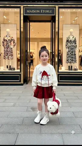 Set đồ thu đông đáng yêu cho bé gái. #bodobegai #thoitrangtreem #xuhuong #trending #beyeutiktok 