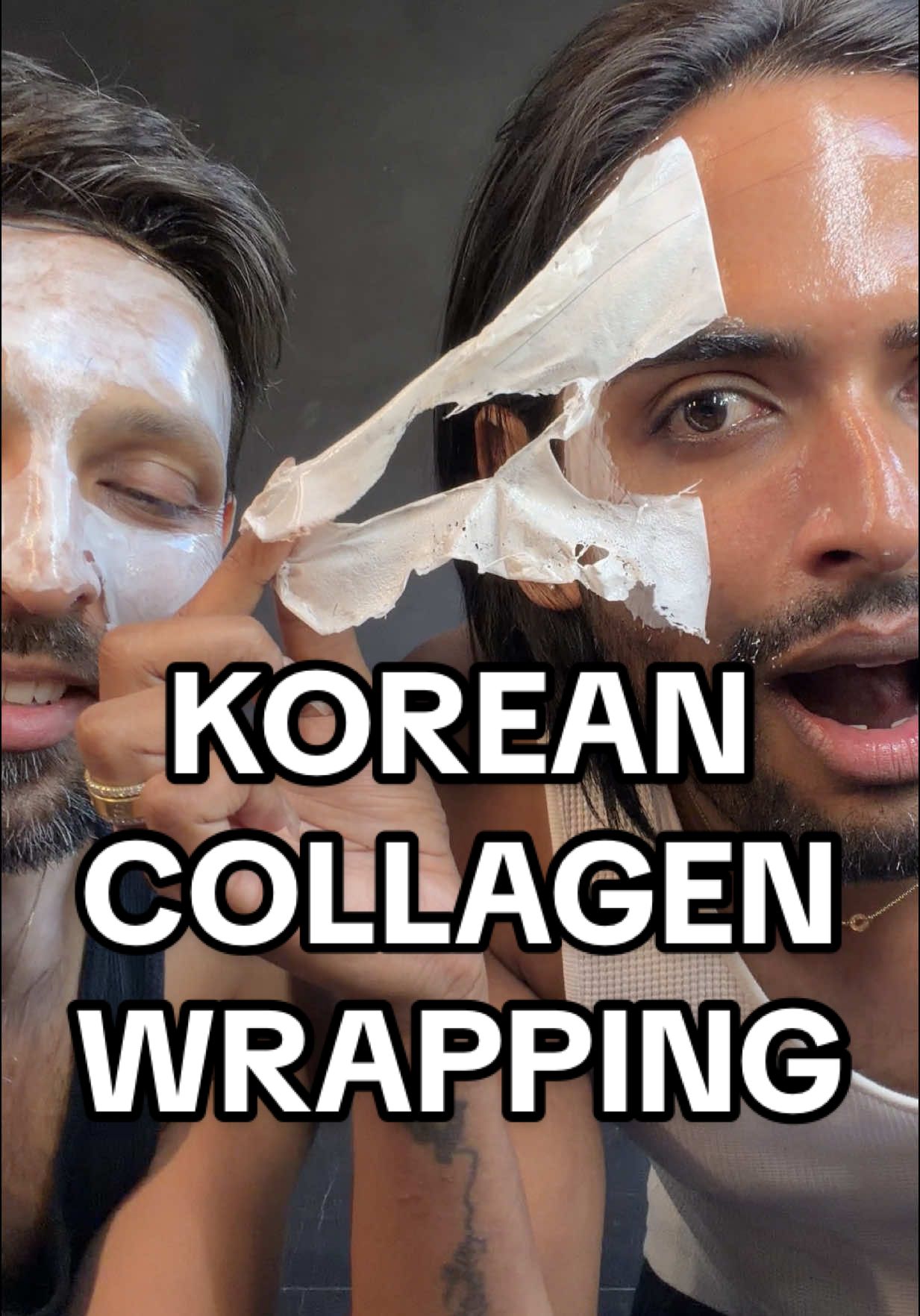 Korean Collagen Wrapping for dehydrated winter skin!! @medicube global Milky Glow Lock Collagen Duo  - very hydrating  - 2 steps and skin feels like glass skin - the glow stays all day long  - collagen infusion and wrapping  - great for minimal skincare lovers  #kbeauty #medicube #collagenmask #dryskin  