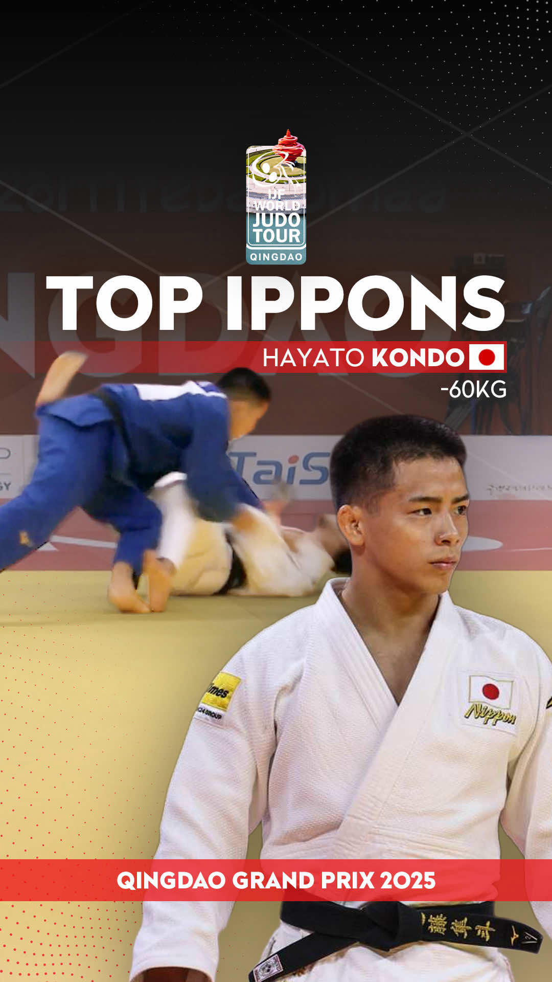 Top Ippons - Kondo Hayato 🔝🇯🇵 #JudoQingdao #Judo #China #TopIppons #Ippon 