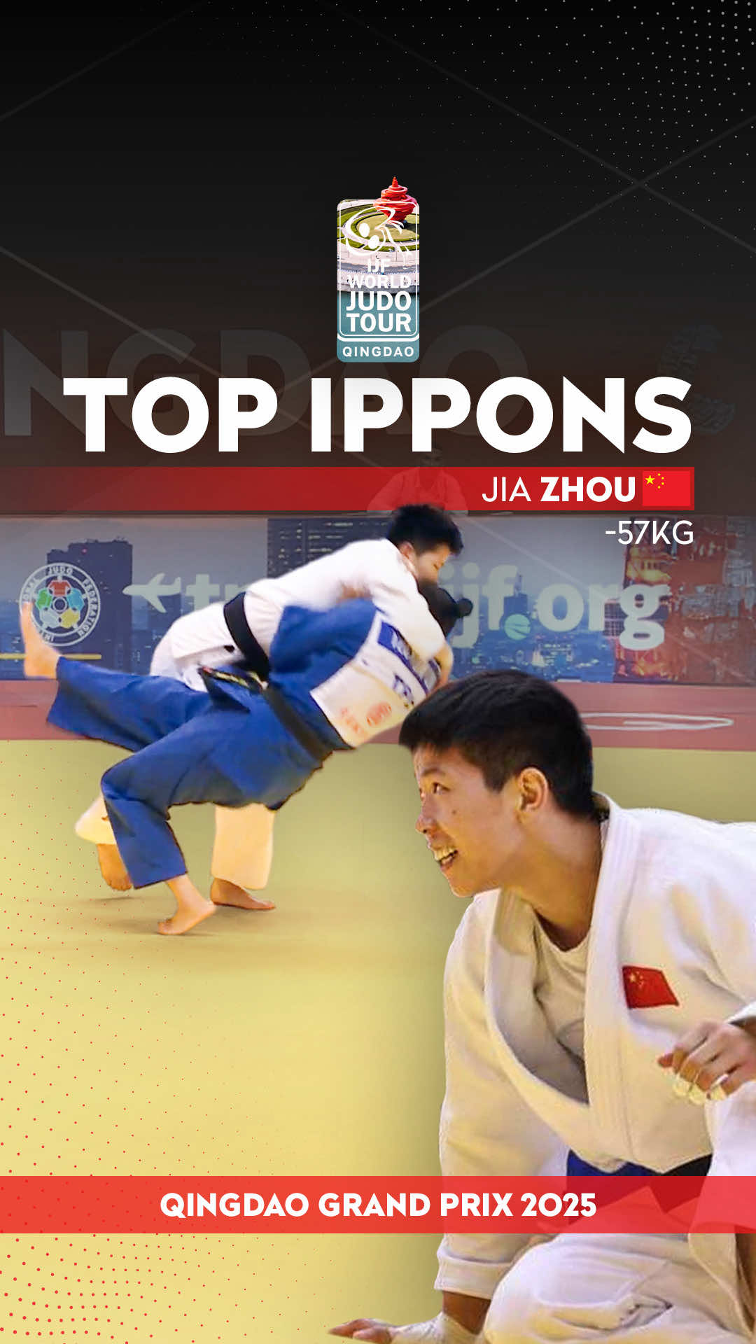Top Ippons - Zhou Jia 🔝🇨🇳 #JudoQingdao #Judo #China #TopIppons #Ippon