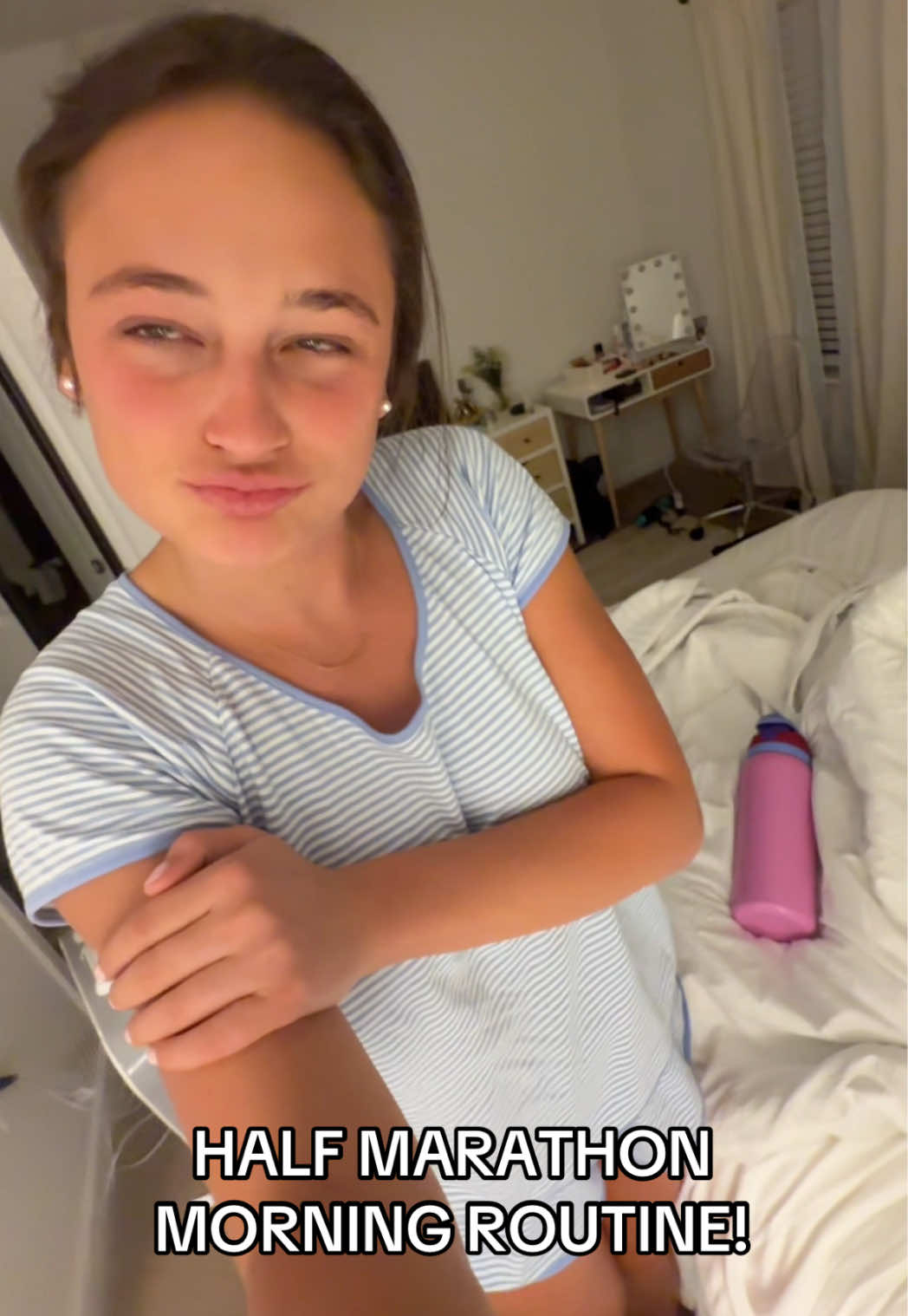Yayyyy 13.1:) yipeeeee #halfmarathon #morningroutine #fyp #runner #carbload 
