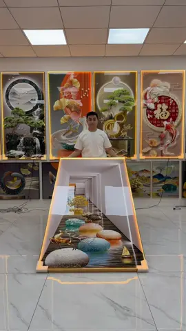 tranh đính đá pha lê đèn led #tranhphongkhach #tranhdecor #noithat #trangtrinha #tranhdinhdadenled 