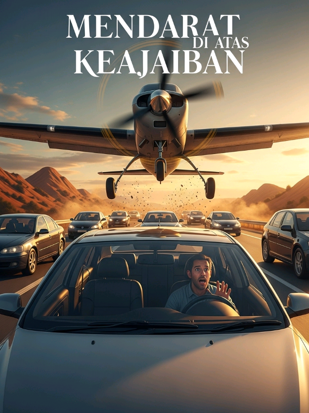 Pesawat mendarat di atas mobil yang melaju! #3danimasi #ceritamenarik #viral?fypシforyoupage 