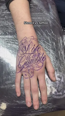 #stencil vs #tattoo 