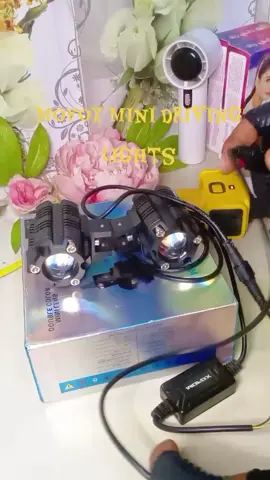 ito yung mini driving lights natin ibstant tanghali na pag pailawin sa gabi #mofox #drivinglights #dualcolor #whiteandyellow 
