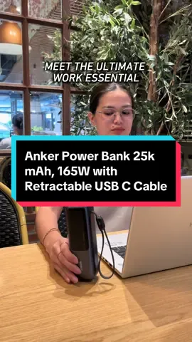 Wherever you work, stay fully charged.  Meet the Anker 165W Power Bank — compact power that travels with you. #anker #ankerph #ankerlaptoppowerbank #ankerlaptopcharger  #ankerfastcharging 