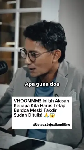Masyaallah, jujur ini mata kelilipan debu alias pengen nangis denger kisah Nye 🥹 #ustadzjojo #sandiagauno #podcast #sandiunotv #grindsboys 
