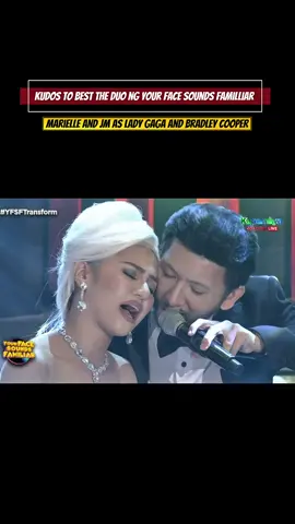 🎤 THE BEST DUO STRIKES AGAIN! 💫 Marielle and JM once again proved why they’re the ultimate pair on Your Face Sounds Familiar! 🌟 Their breathtaking impersonation of Bradley Cooper and Lady Gaga performing “Shallow” left everyone speechless! 😍🎶 From the raw emotion to the perfect vocal blend, they captured the heart and soul of this Oscar-winning duet. 🎬💖 Every note, every glance — pure magic on stage! ✨ These two never miss. The chemistry? Unmatched. The performance? Award-worthy! 👏🔥  #MarielleAndJM #YourFaceSoundsFamiliar #YFSF2025 #ShallowPerformance #bradleycooperandladygaga 