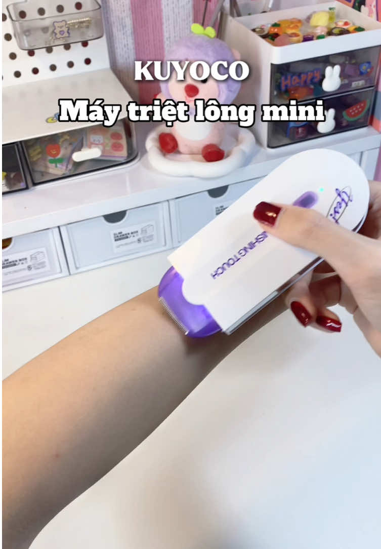 Bà nào ngại đi Spa triệt lông thì quất liền con máy triệt lông đang năng này nha , giá hạt rẻ mà xài ok lắm luôn #maytrietlong #maytrietlongmini #maytrietlongtainha #kuyoco #xuhuong 