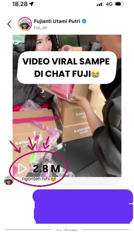 Kaget banget tiba-tiba kak fuji chat begini😭 #fyp #foryou #fujian 