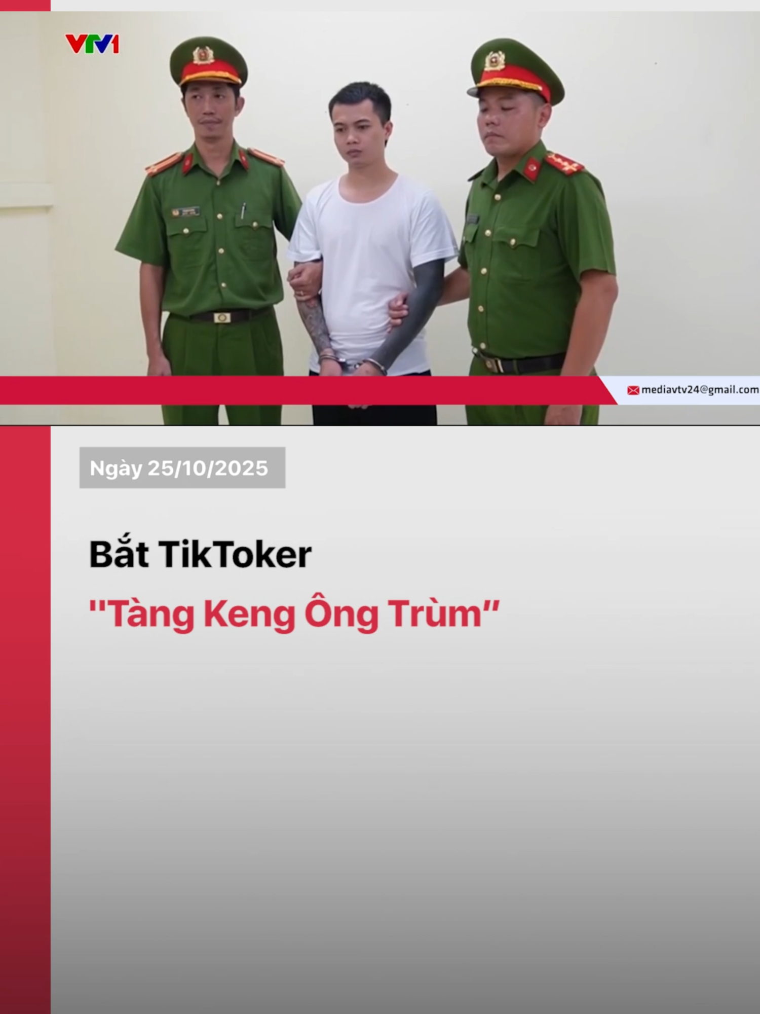 Cơ quan Cảnh sát điều tra Công an TP. Hồ Chí Minh đã khởi tố bị can, bắt tạm giam Lê Anh Điệp (quê Ninh Bình), là người tạo lập, quản lý tài khoản TikTok 