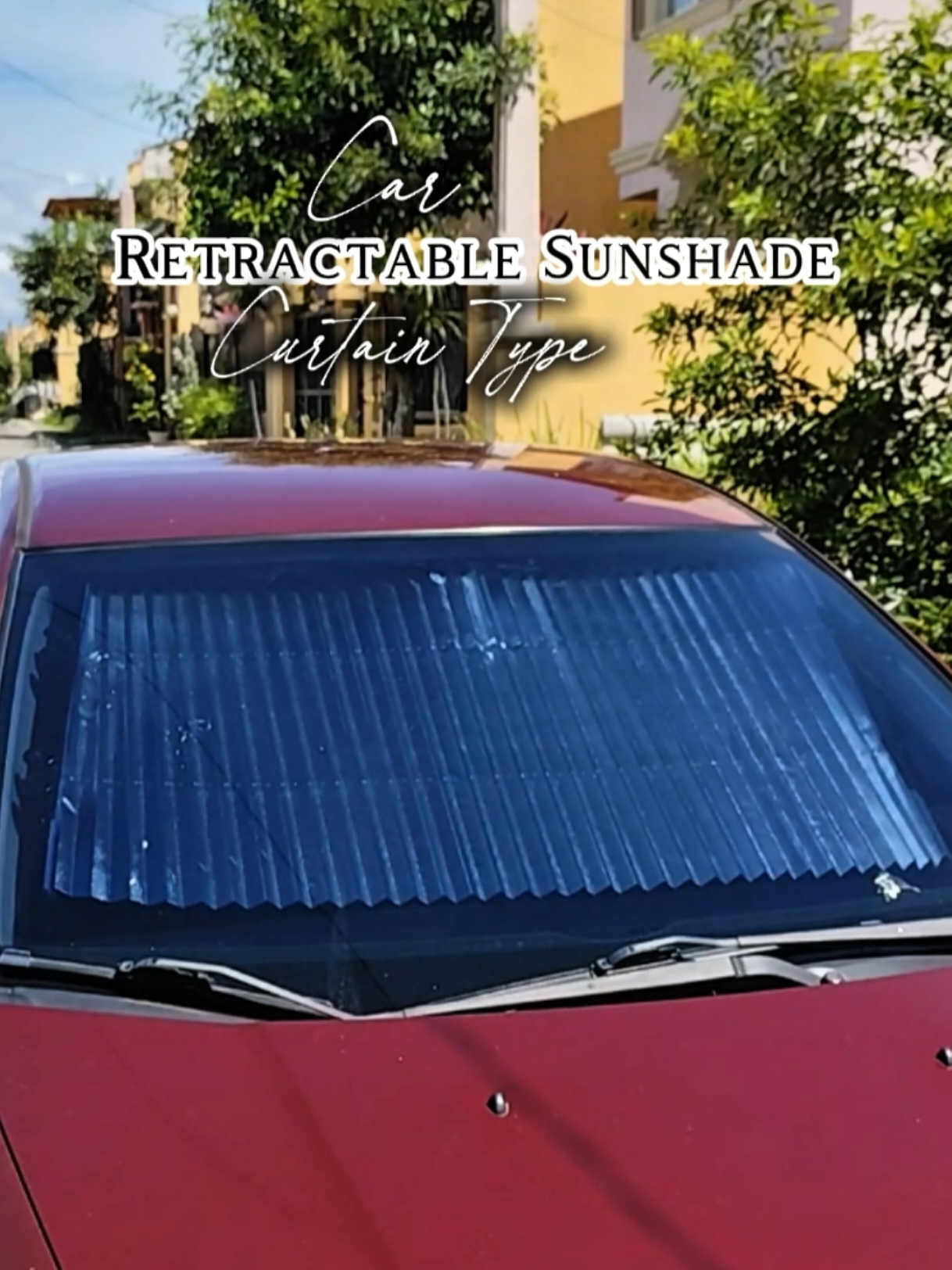 Very stylish and protective accessory for your car. Curtain type sunshade. retractable sunshade. #sunshade #sunshadecurtain  #carsunshade #caressentials #carsoftiktok 