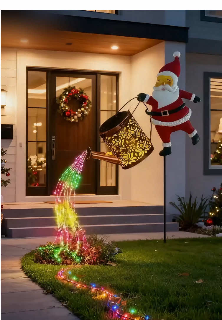 Christmas Solar Kettle Lights #christmasdecor #christmasdecorations 