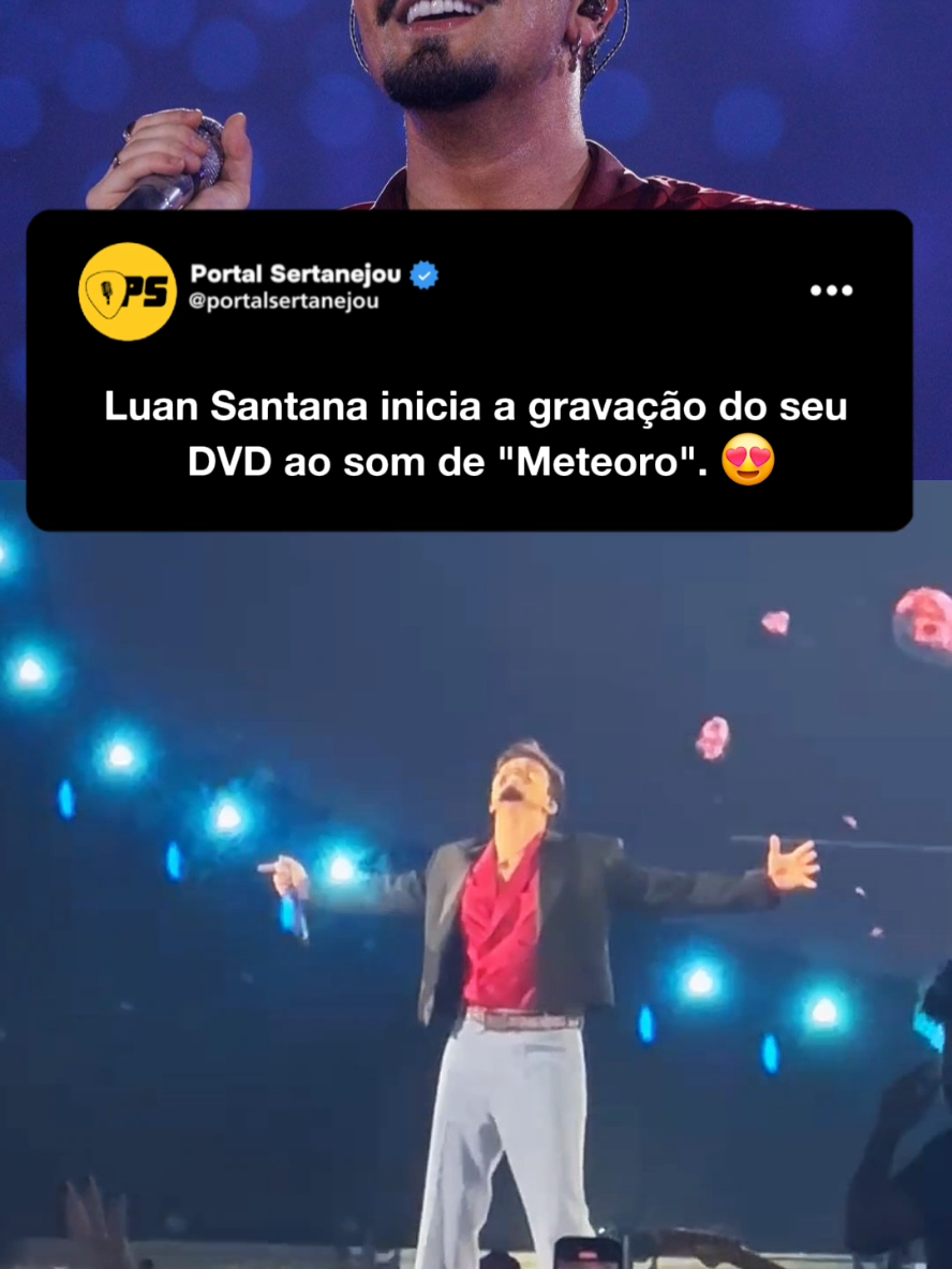 Registro histórico, Luan Santana inicia a gravação do seu novo DVD com a música 