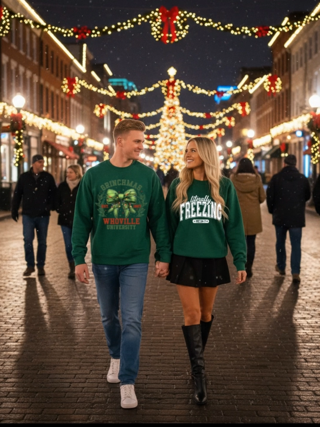 Slay the season🎄 This Christmas sweatshirt is your vibe – cozy, cute & TikTok-ready. Tap to add to cart on TikTok Shop! #TikTokShop #MatchingCouple #CoupleGoals #HolidayMatching #ChristmasVibes #CozyCouple #FestiveFashion #ChristmasGift #CoupleOutfit #HolidayCheer #WinterStyle #XmasCouple #SweaterWeather #TikTokViral #grinchmas #grinchtiktok #grinchtok #grinchcouple #FarmFreshChristmas #ChristmasSweatshirt