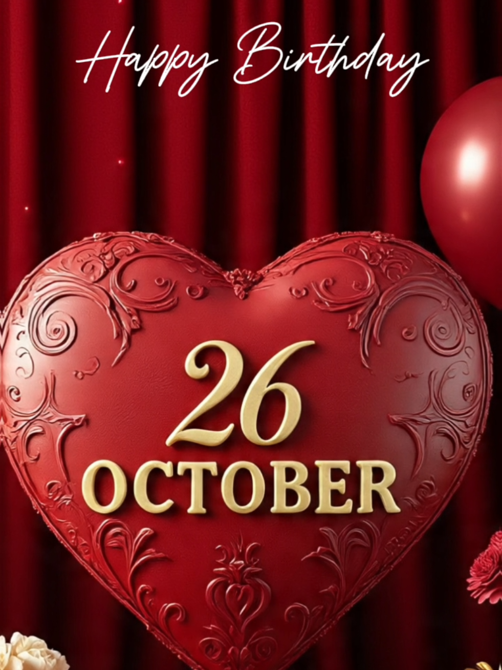 26 OCTOBER BIRTHDAY SONG🎂,  HAPPY BIRTHDAY🎂🎉🎁, 26 OCTOBER TIKTOK,  #foryou #fyp #tik_tok #happybirthdayguys #ppppppppppppppp 