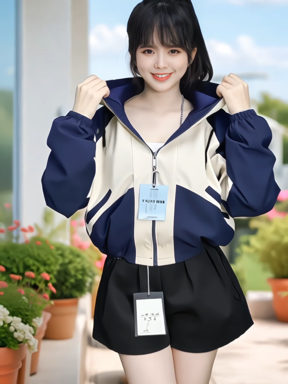 Áo khoác gió nữ 2 lớp #aokhoacgio #aokhoacnang #aokhoacnu #aokhoac2lop #xuhuong 