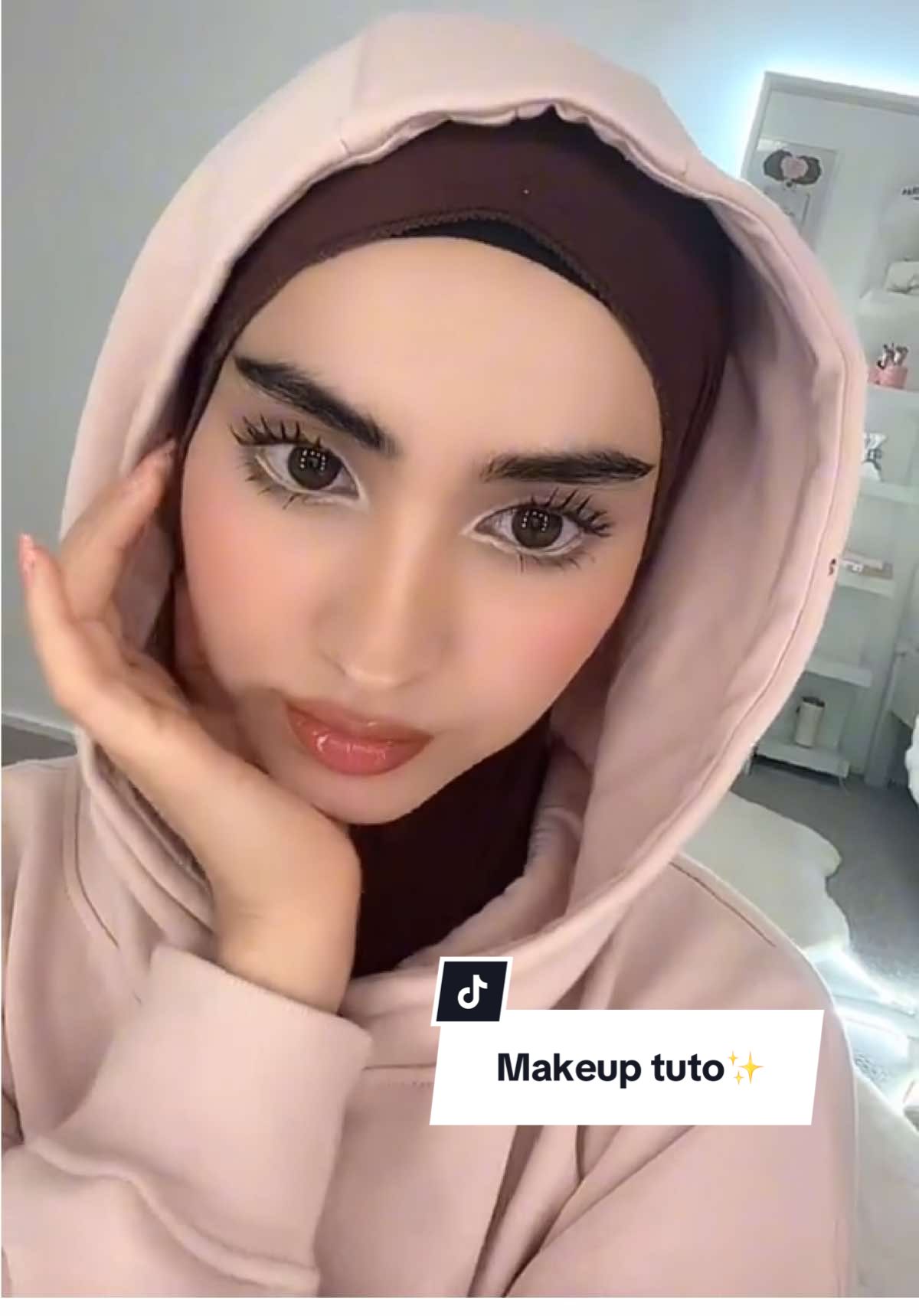 Replying to @*إثہٰـر مسہٰلہٰمه*  Products I used 👇🏻 Foundation, primer, concealer: @hudabeautyshop  - finishing powder: @Charlotte Tilbury  - lipgloss @KIKO Milano  - Mascara: @essence  - eyebrow gel: @elfcosmetics  Blush, cantor @SHEGLAM  _ #foruyou #virale #makeuptutorials #makeup #tik_tok 