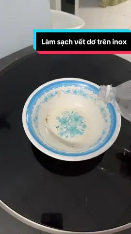 Mẹo làm sạch vết đen dơ ri xét ố vàng tren inox#coutgiadung77 