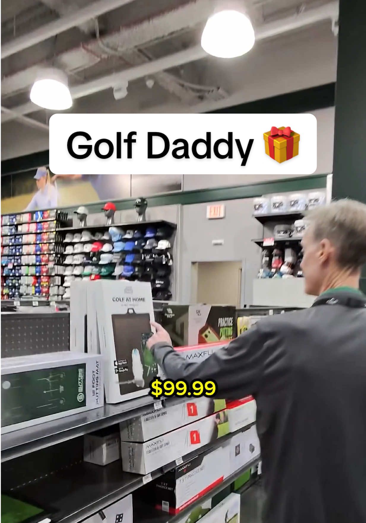 We brought Golf Daddy to a local sporting-goods store, asked a few managers to try it, and ran a quick “from box → first swing” demo right there. Setup took minutes, no ball required, and every swing showed carry, path, and face so progress was fast and measurable. The takeaway from the managers: it’s the golf gift he’ll actually use all year—rain or shine, living room or garage—and a smarter buy than one-and-done stuff. Under $99 and ships before Christmas. 🎁 Tap to shop and give better golf this season. #GolfDaddy #GolfAtHome #GolfGift #TopGolfGift #GolfPractice  