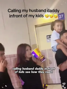 Calling husband daddy in front of kids see how they react #tiktok #usaprank #coupleprank #reaction #fyp 
