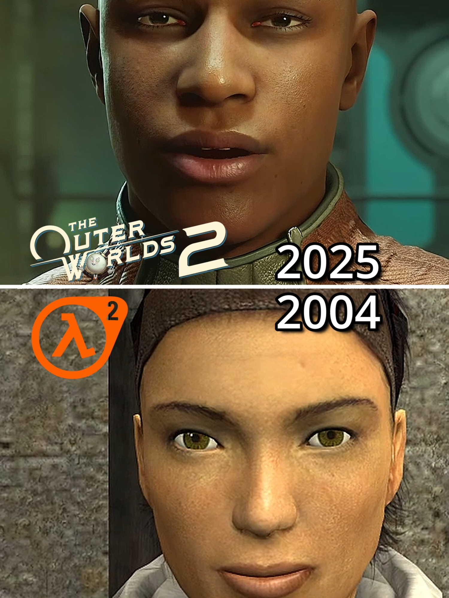 Facial Animation Comparison - Outer Worlds 2 VS Half Life 2 #comparison #outerworlds #theouterworlds2 #halflife #halflife2