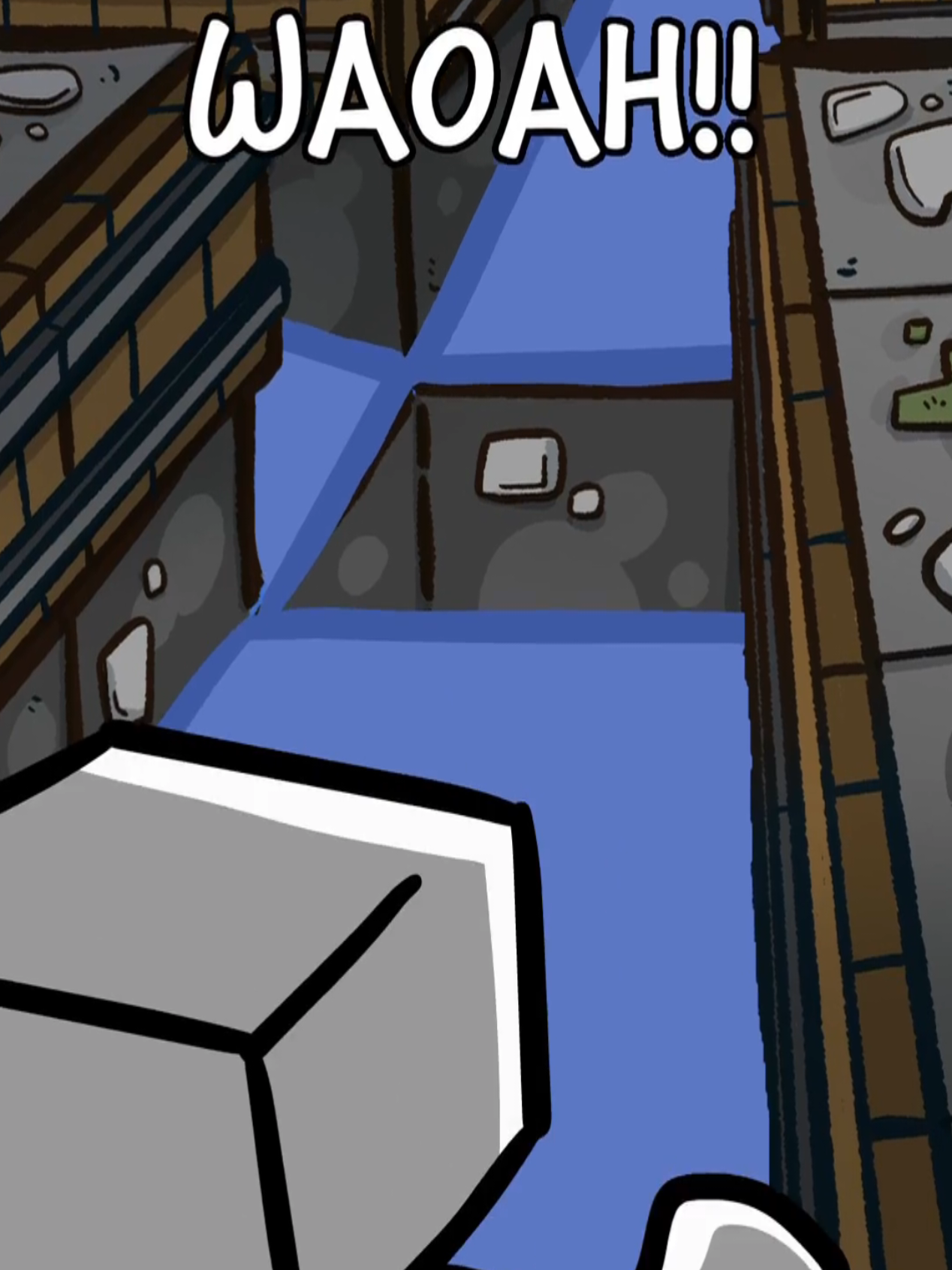 when a minecraft mob realizes its inside an XP farm... #Minecraft #animation #funny #fyp 