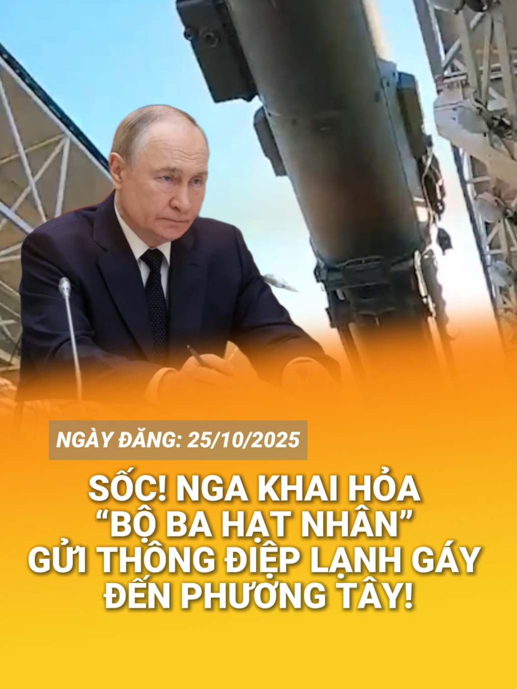 Khoảnh khắc căng thẳng: Nga thử nghiệm toàn bộ tam giác hạt nhân – đất, biển, không vận, gửi thông điệp mạnh mẽ tới thế giới. Hashtag: #Russia #RussiaMissileTest #MilitaryDrills #NuclearTriad #GlobalSecurity     
