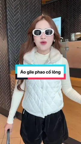 Trả lời @love hà nhung áo gile nữ bên trong lót vải lua, ở giữa có trần bông ấm, cổ lông sang sịn #aokhoacgio #aogilenu #aophaonu #anhlonglanh #anhlonglanhreview 