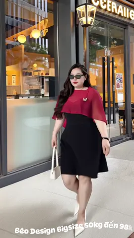 Đầm chùm áo voan nữ bigsize 50kg đến 98kg #quanbigsize #aobigsize #dambigsize #thoitrangcongso 