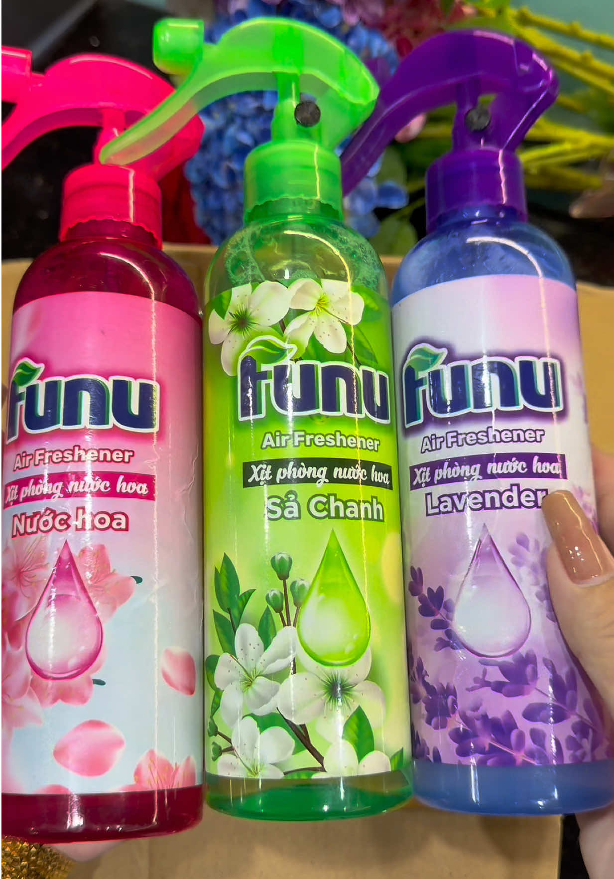 Xịt phòng Funu mùi hương nước hoa#emkieutaphoa #funu #xitphongfunu #xitphongfununuochoa #xitphonghuonglavender 