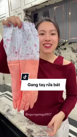 Gang tay cao su lót nỉ rửa bát đỡ buốt tay 