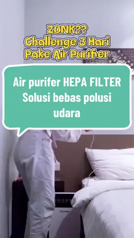 Tahukah kamu? Organisasi kesehatan dunia menyatakan 90% orang menghirup udara tidak kasat mata di dalam rumah, lindungi pernapasanmu dengan air purifier HEPA FILTER yang mampu menyaring 99,97% partikel kecil tak kasat mata sebelum terlambat #airpurifier #polusiudara #peralatanrumahtangga  @Miss Life Appliances 