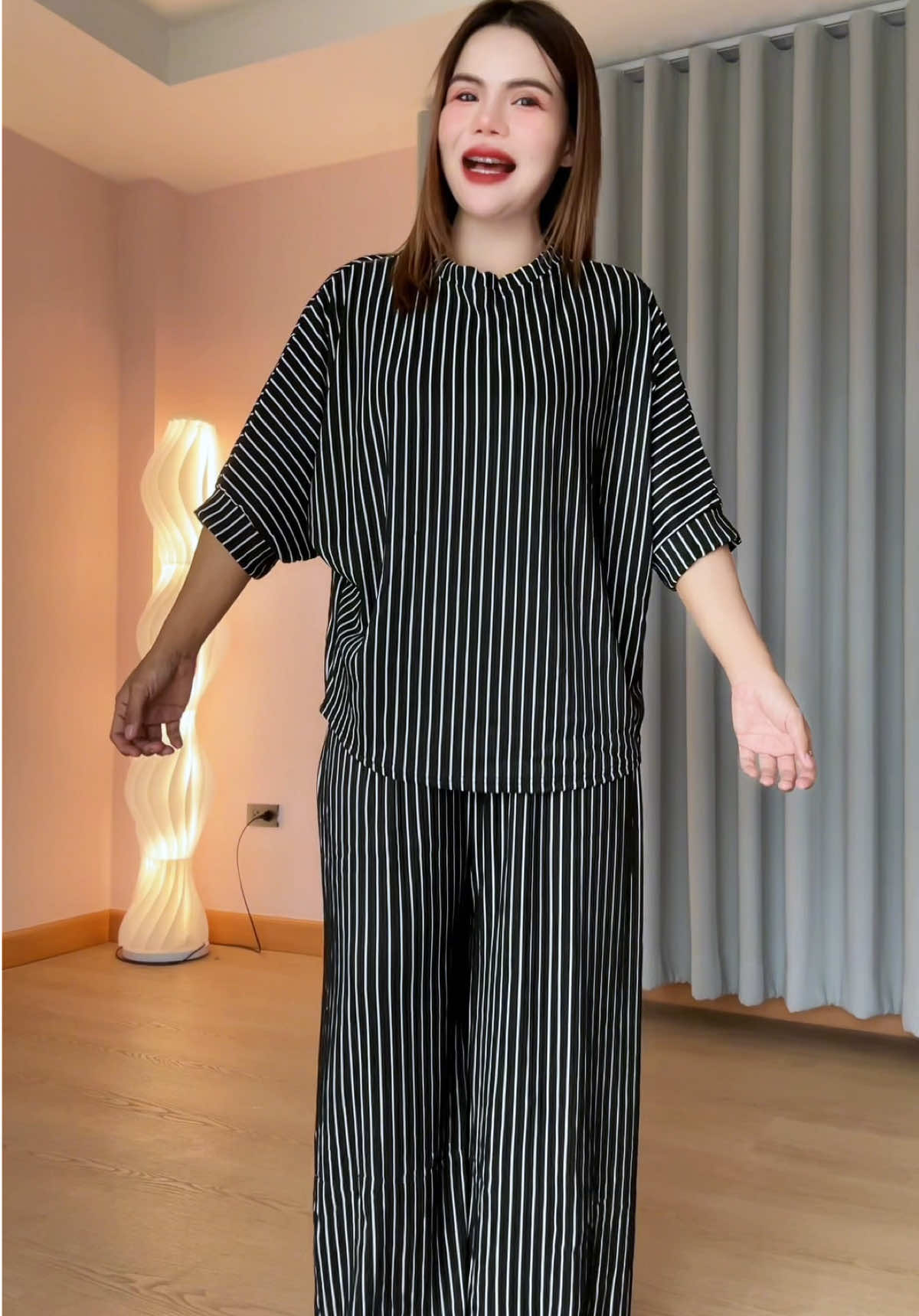 ชุดเซ็ตขายาวผ้านุ่มยืดหยุ่นใส่สบาย#ชุดเซทใส่สบาย #ชุดเซทสาวอวบ #ชุดเซ็ท2ชิ้น #ชุดเซ็ตขายาว #เสื้อผ้าแฟชั่นสาวอวบ 