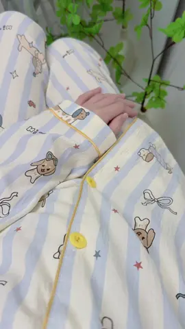 Pijama siêu xinh, mặc thoải mái lắm lun á #pijama #bomacnha #fashiontiktok #xuhuong #thoitrang 