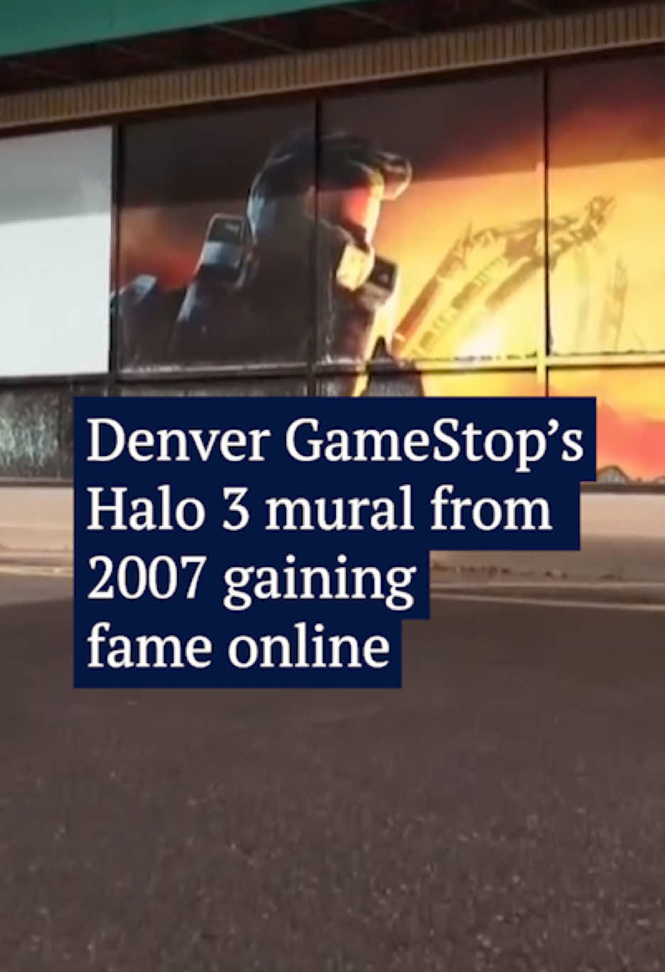 While the Colorado elements have led to cracks and imperfections over the years, for some, the Halo 3 decal on the side of this Denver GameStop yearns back to a simpler time. Gamers from across the country have taken notice of the 2007 blockbuster game's decal, some driving from afar to take it in before it's gone. 🎥 9News #Halo #gaming #gamers #gamestop #denver 