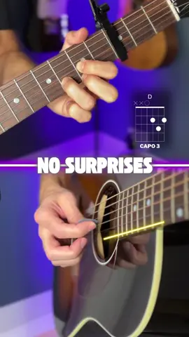 no surprises (radiohead) guitar tutorial #guitarlesson #radiohead #acousticguitar 