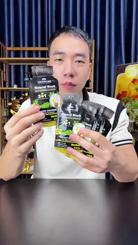 Dầu gội nhuộm tóc dạng gói chiết suất thực vật #daugoinhuomtoc 