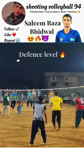 Saleem raza bhidwal king of defence 🔥😈 @Saleem Raza Bhidwal @Saleem Raza Bhidwal #saleemrazabhidwal #shootingvolleyball #volleyball #defence #kingdefence 