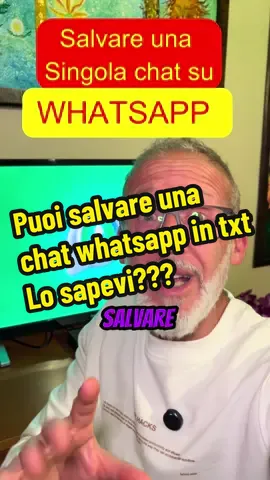 💥 Vuoi salvare una chat WhatsApp in un attimo? Ti spiego come! 📱 ⸻ 🔥 In questo video ti mostro come esportare una singola chat da WhatsApp in modo semplice e veloce! Potrai salvarla come file di testo (.txt) e conservarla dove vuoi: 📁 sul telefono, 💻 sul computer, ☁️ oppure nel cloud. ⸻ 🚀 Ti spiego passo dopo passo: 1️⃣ Come accedere alla funzione “Esporta chat” su WhatsApp. 2️⃣ Come scegliere se includere o meno foto e video. 3️⃣ Come salvare o inviare il file dove preferisci. 4️⃣ E il trucco per farlo direttamente dal tuo smartphone! 📲 ⸻ 💡 Perfetto se vuoi salvare ricordi, chat di lavoro o conversazioni importanti in modo sicuro e ordinato. ⸻ #WhatsAppTips #TrucchiWhatsApp #TecnologiaFacile #ArsenioLupiani #WhatsAppGuide 