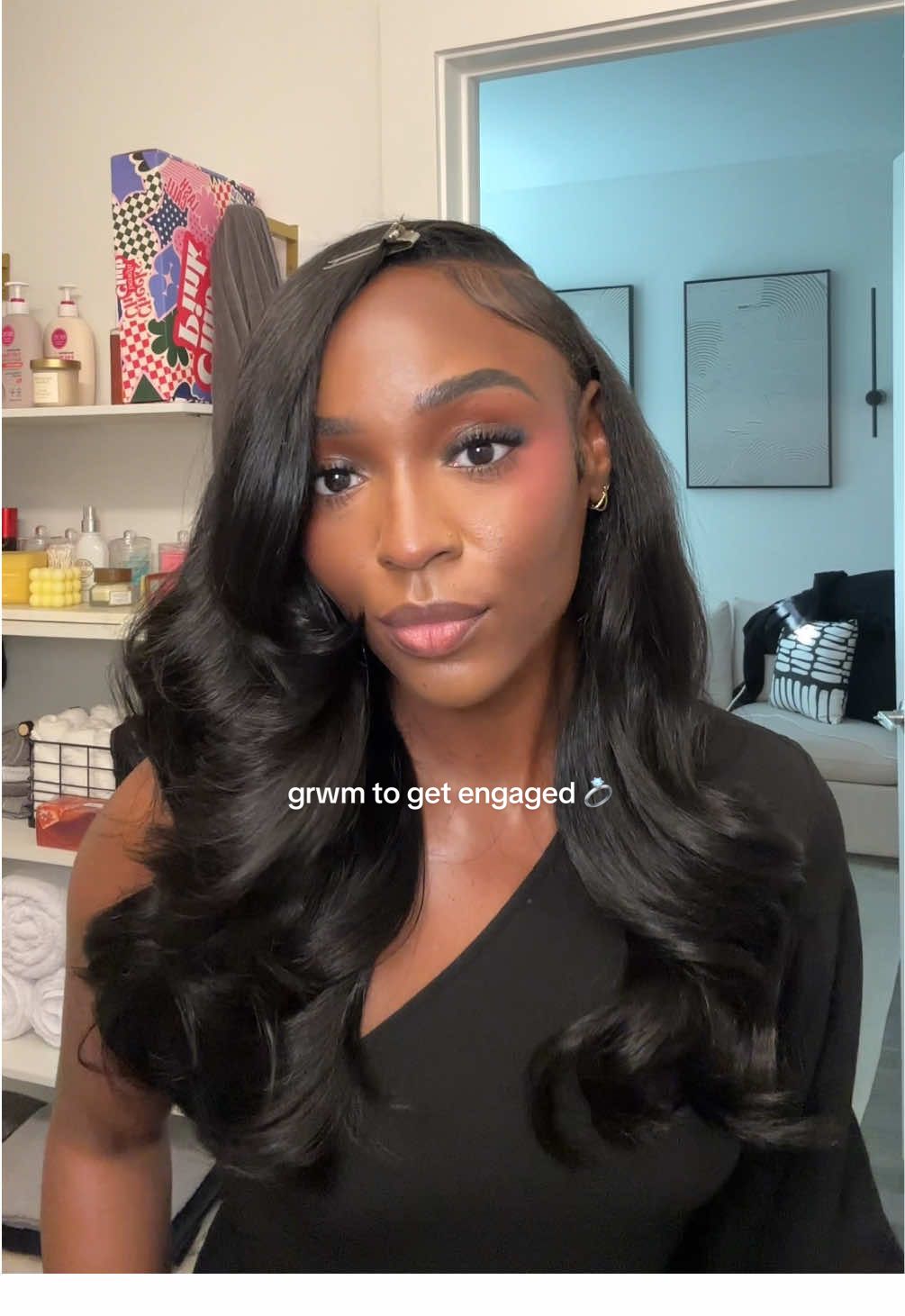 Ok this my last post guys lol #fyp #grwm #engagement #benefitclubpink @loréal paris usa @Benefit Cosmetics @Too Faced @Black Radiance @Juvia’s Place 