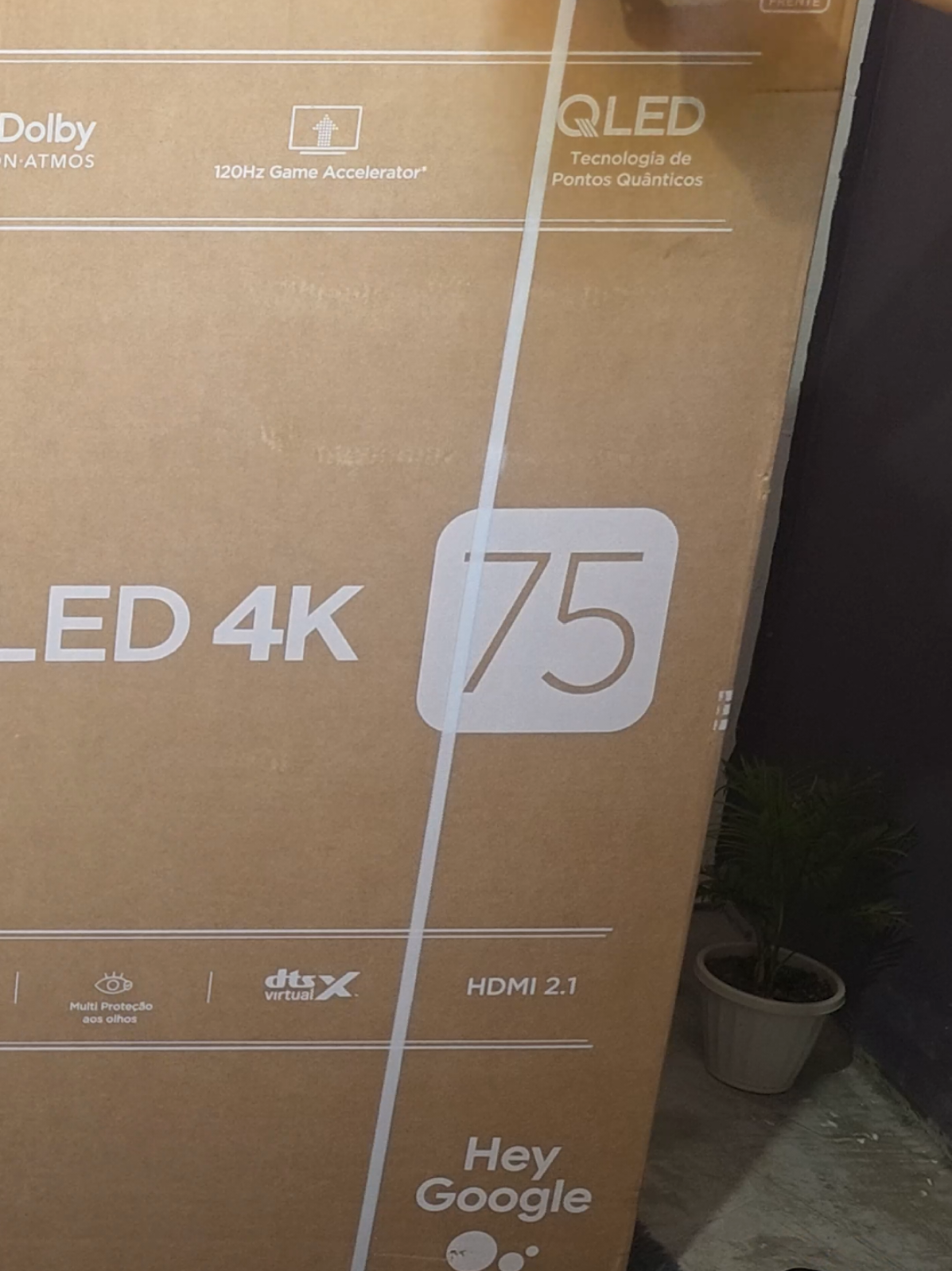Smart TV TCL P7K Unboxing e teste no Playstation 5 smart tv tcl 75 polegadas 4k #smarttvtcl #tcl #unboxingvideo  #creatorsearchinsight #tiktok 