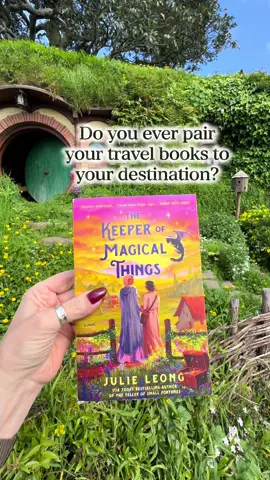 This might be my favorite book and travel pairing ever. Thank you so much to @berkleypub / Ace Books for sending a copy of The Keeper of Magical Things by Julie Leong; I’ve been saving this one to read in this beautiful New Zealand setting!   This was such a sweet and cozy fantasy read with a slow burn sapphic romance. The world building and magic were fun; I would also like the power to talk to objects and find out their secrets and abilities. I loved the idea of a cat with dragon wings; I wish it had played a larger part in the story! This story had such a delightful conclusion, just all around a fun palate cleanser to take your mind off the world.  Side note:  if you ever get the chance to visit Hobbiton in New Zealand I highly recommend it; it’s been a bucket list item for me and a dreamy trip! ❤️ 📚 #thekeeperofmagicalthings #cozyfantasy #fantasybooks #hobbiton  